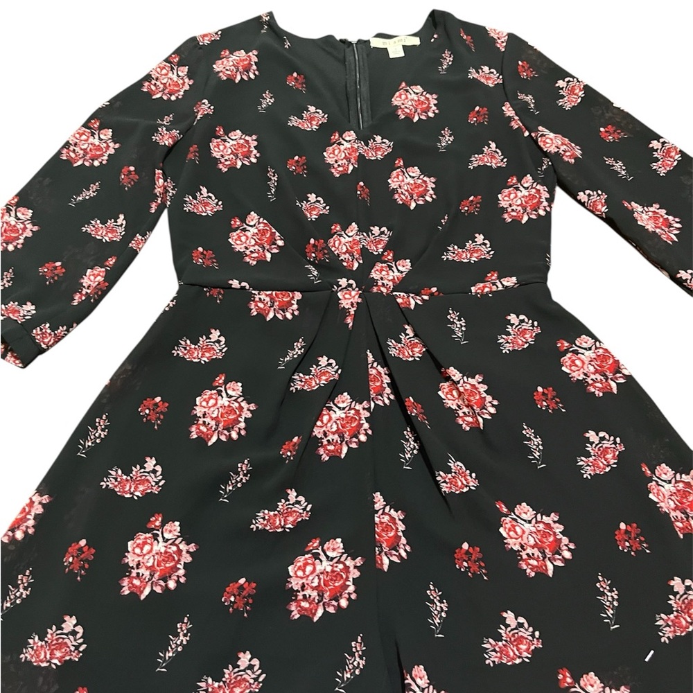 Miami Chiffon Floral V Neck Long Sleeve Romper